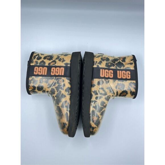 UGG Classic Clear Mini Panther Boot Bootie Waterproof Animal Print Size US 6 EUC - Picture 9 of 12
